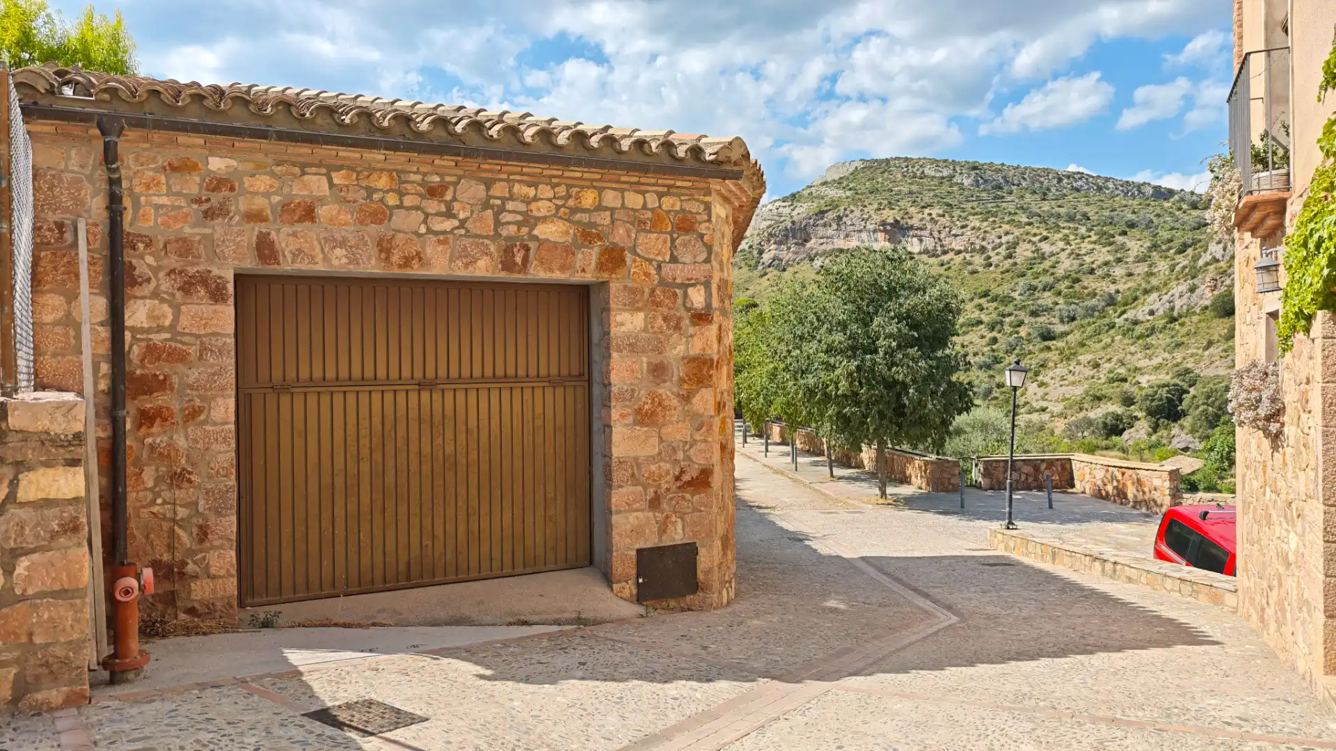 Vista exterior de Terreno en venta en Alquézar