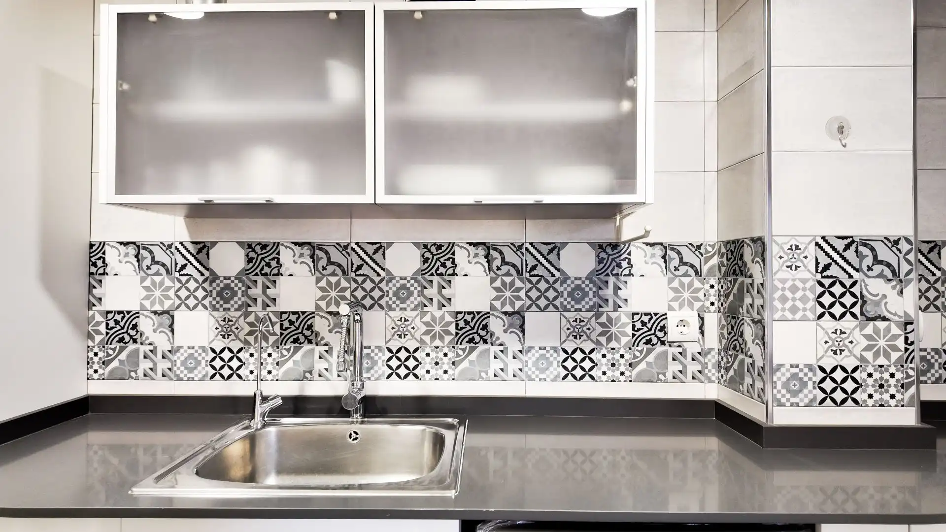 Cuina de Apartament de lloguer en Valencia amb Aire condicionat, Calefacció i Terrassa