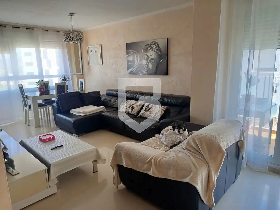 Sala d'estar de Pis en venda en Castellón de la Plana / Castelló de la Plana amb Aire condicionat, Terrassa i Moblat