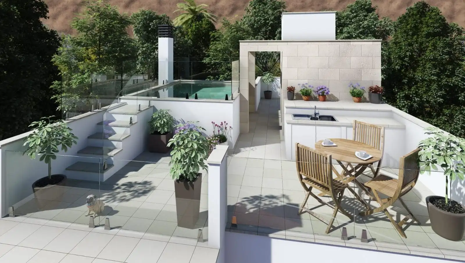 Terraza de Casa adosada en venta en Nerja con Terraza, Trastero y Balcón