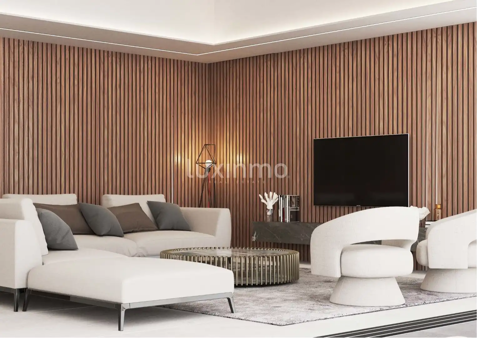 Wohnzimmer von Haus oder Chalet zum Verkauf in Altea mit Klimaanlage, Heizung und Terrasse