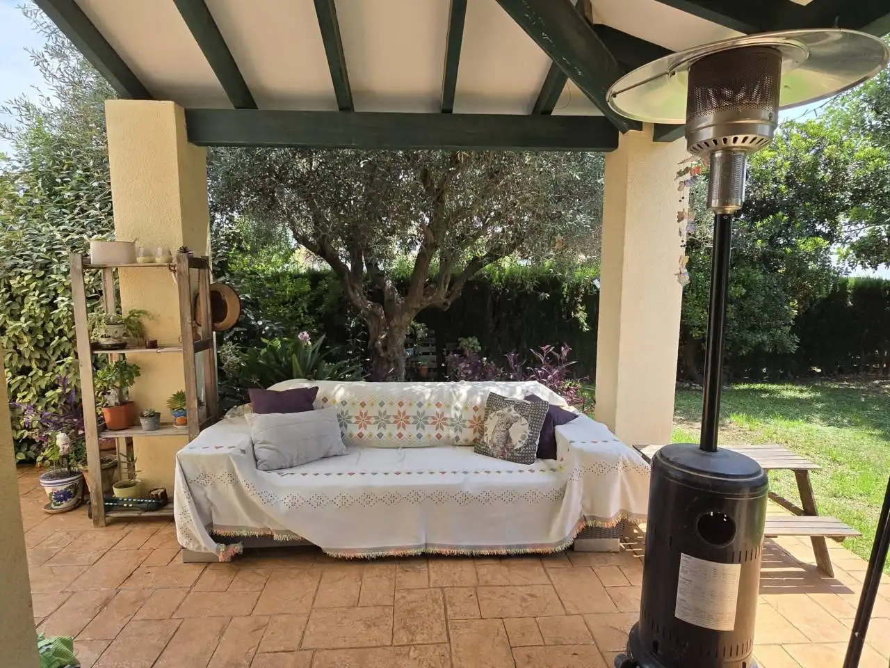 Terrace of Houses for rent in Riba-roja de Túria  with Air Conditioner, Heating and Private garden