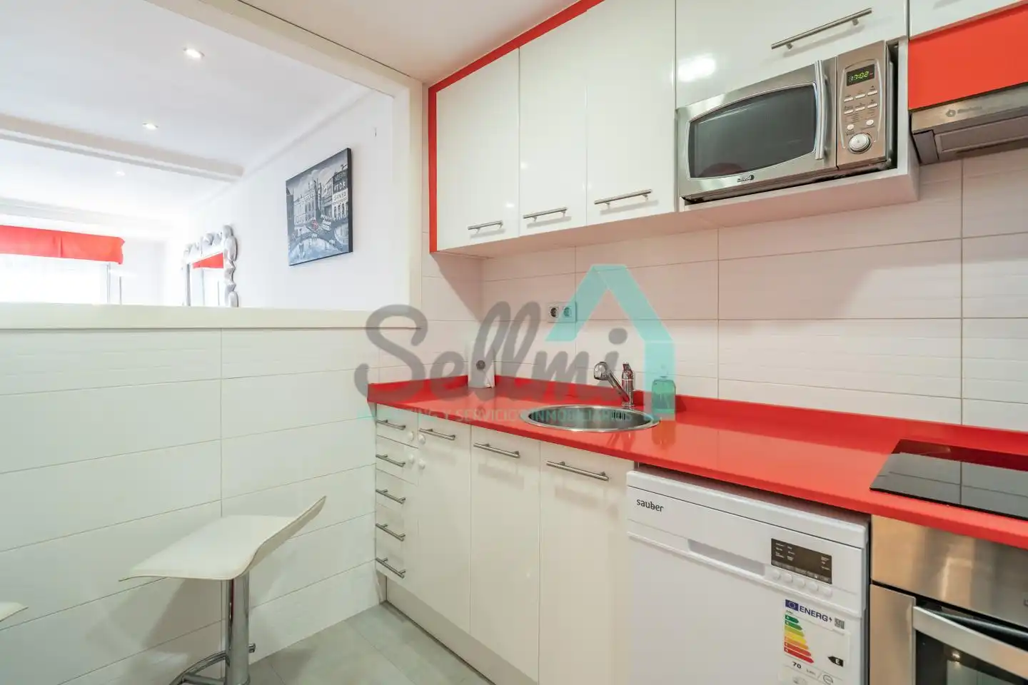 Cocina de Piso de alquiler en Oviedo  con Calefacción y Amueblado