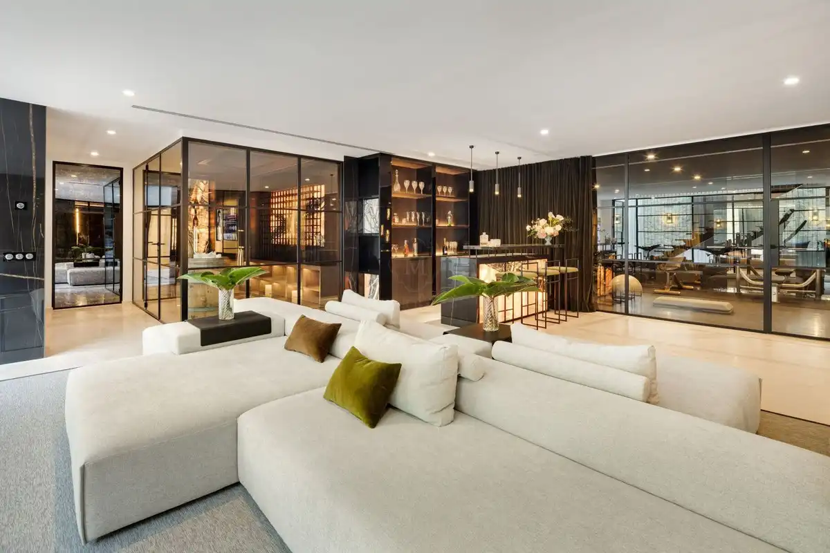 Sala d'estar de Casa o xalet de lloguer en Marbella amb Aire condicionat, Jardí privat i Terrassa