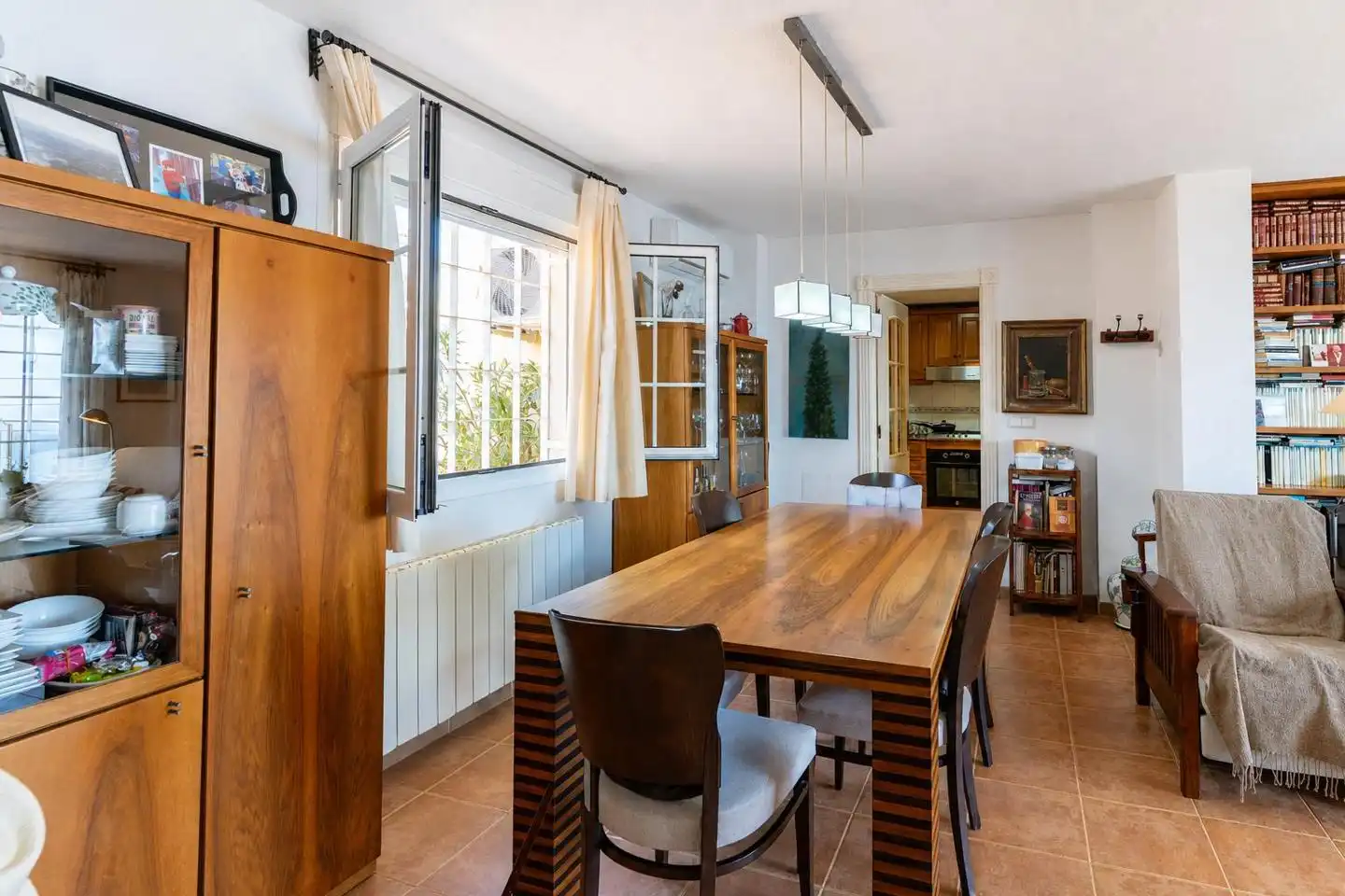 Dining room of Houses for sale in Santa Pola  with Air Conditioner, Private garden and Terrace