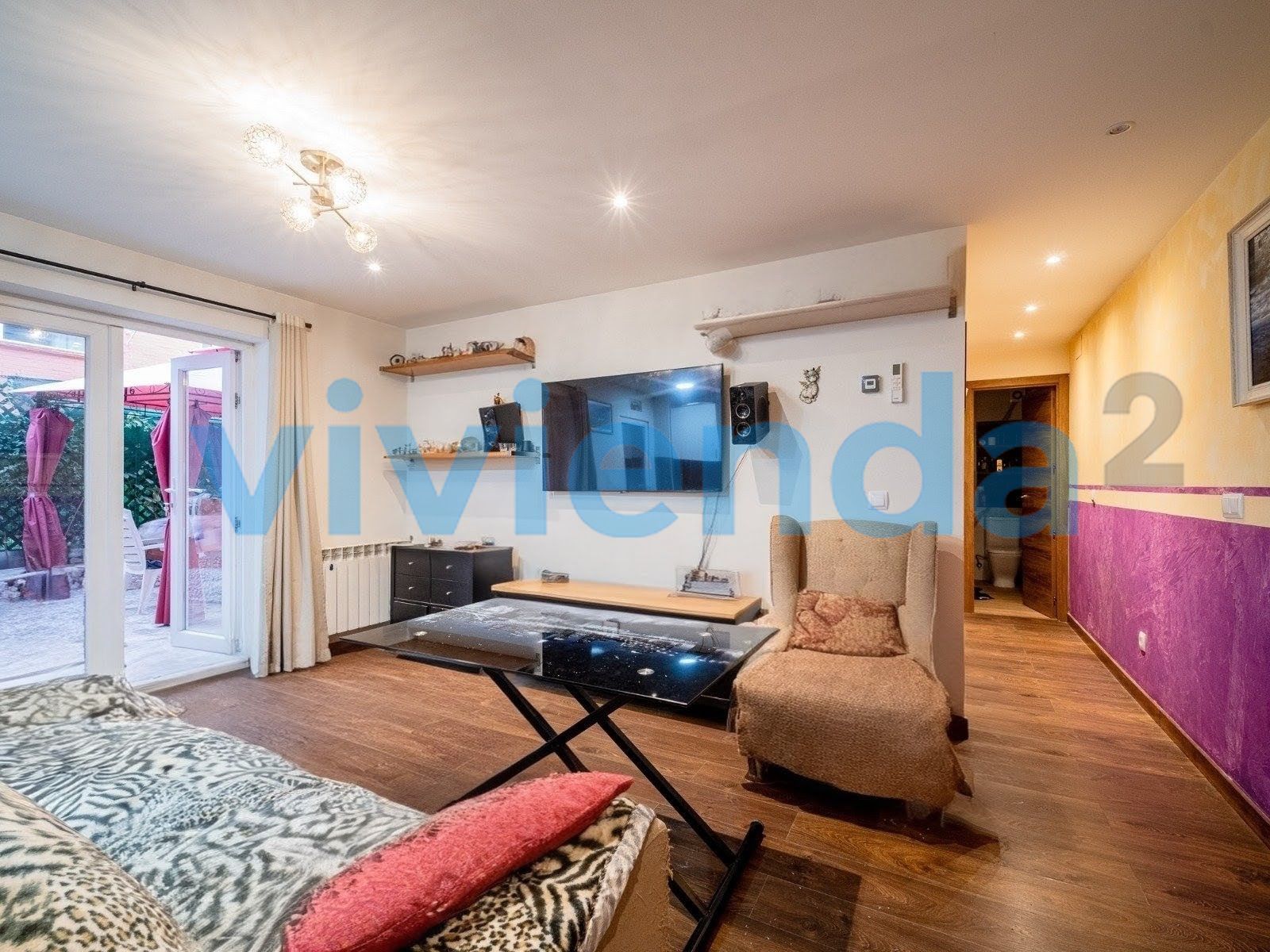 Sala de estar de Piso en venta en  Madrid Capital con Aire acondicionado, Calefacción y Terraza