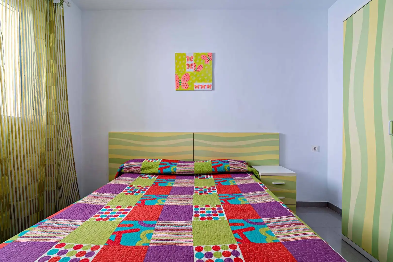 Bedroom of Flat for rent in Roquetas de Mar  with Air Conditioner, Heating and Private garden