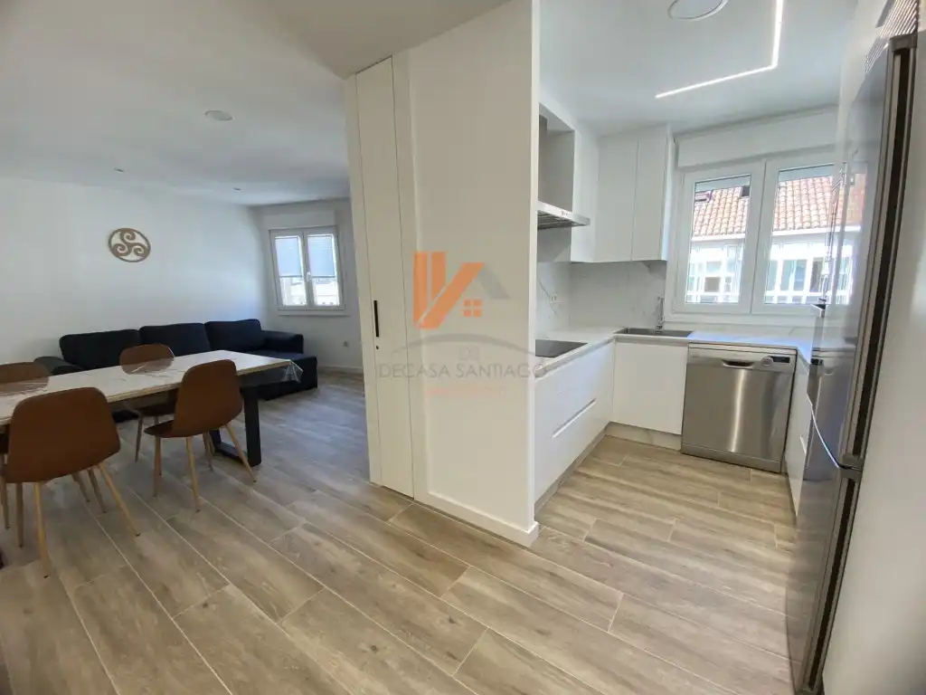 Kitchen of Apartments for rent in Santiago de Compostela   with Furnished