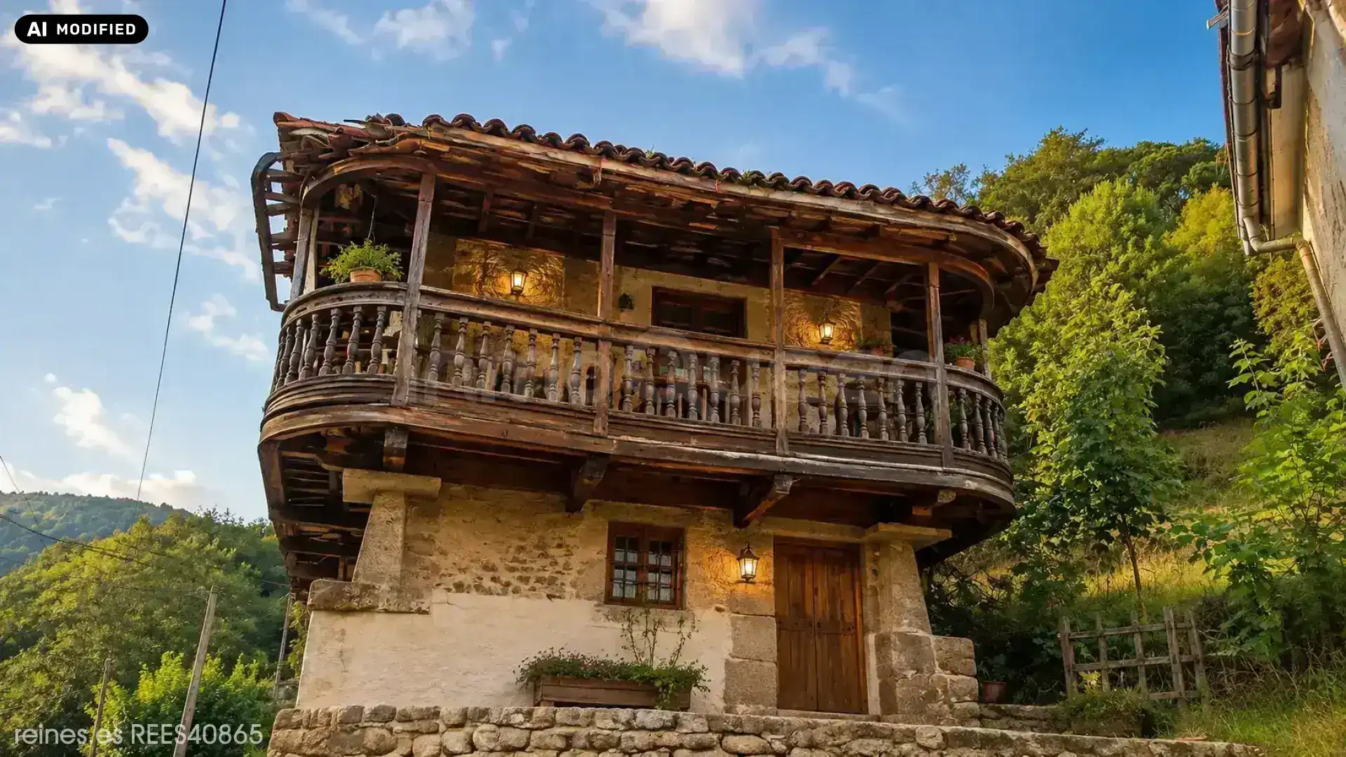 Vista exterior de Casa o chalet en venta en San Martín del Rey Aurelio con Aire acondicionado y Jardín privado