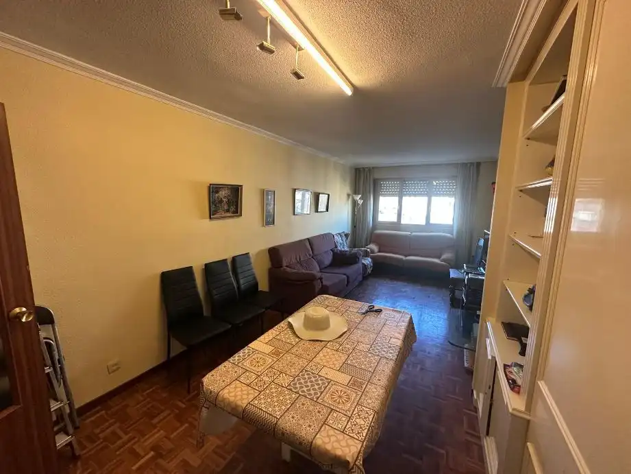 Living room of Flat for rent in  Pamplona / Iruña  with Heating, Parquet flooring and Terrace