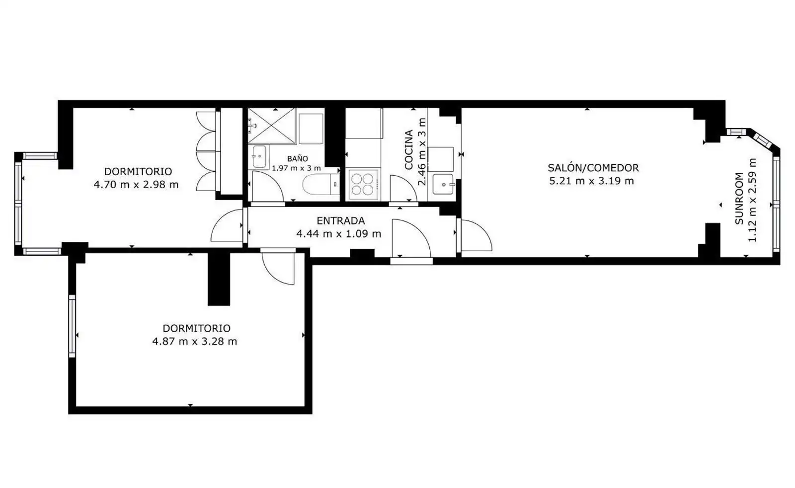 Flat for rent in Retiro