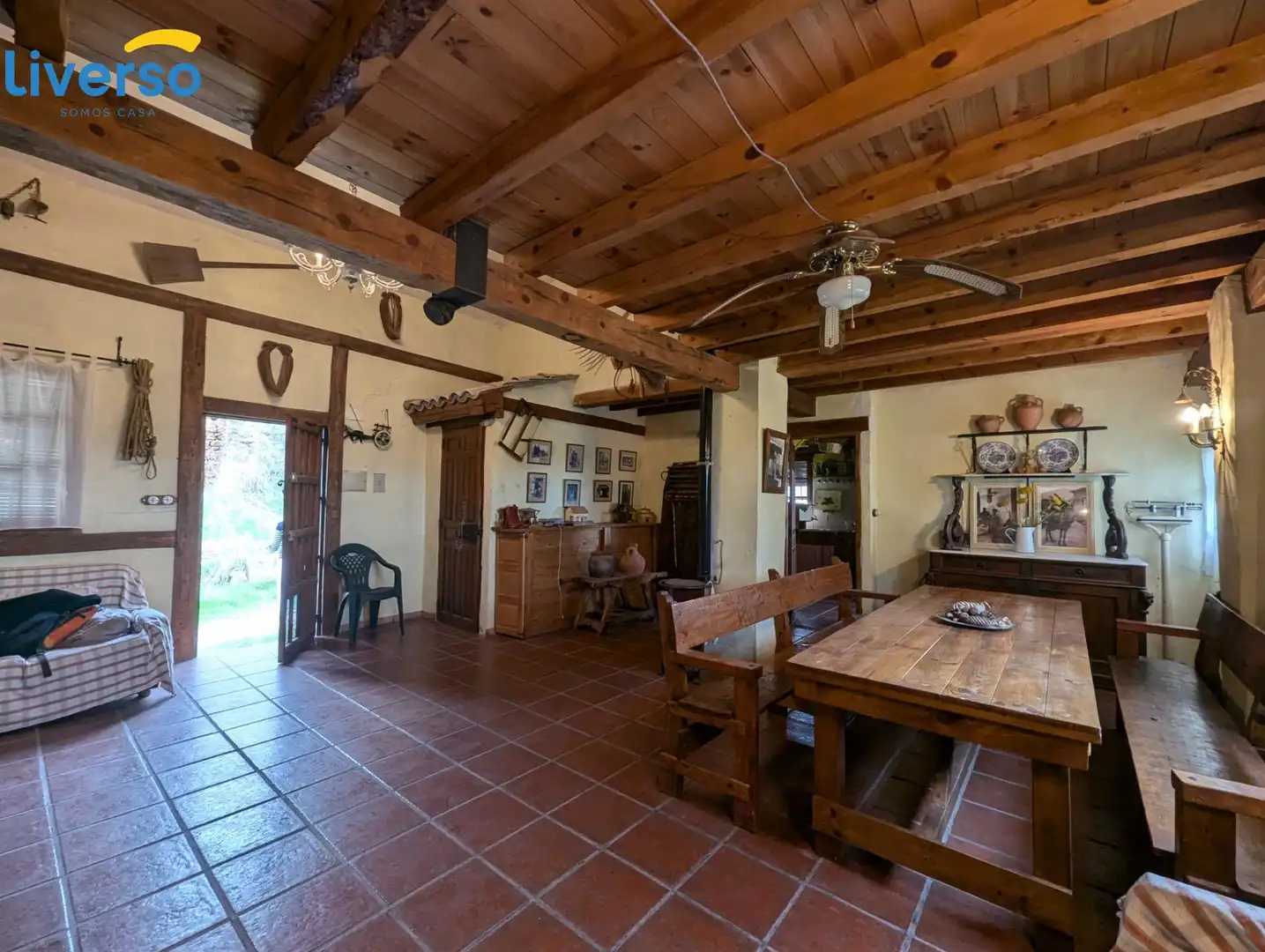 Dining room of Country homes for sale in Fuentespina  with Private garden, Terrace and Furnished