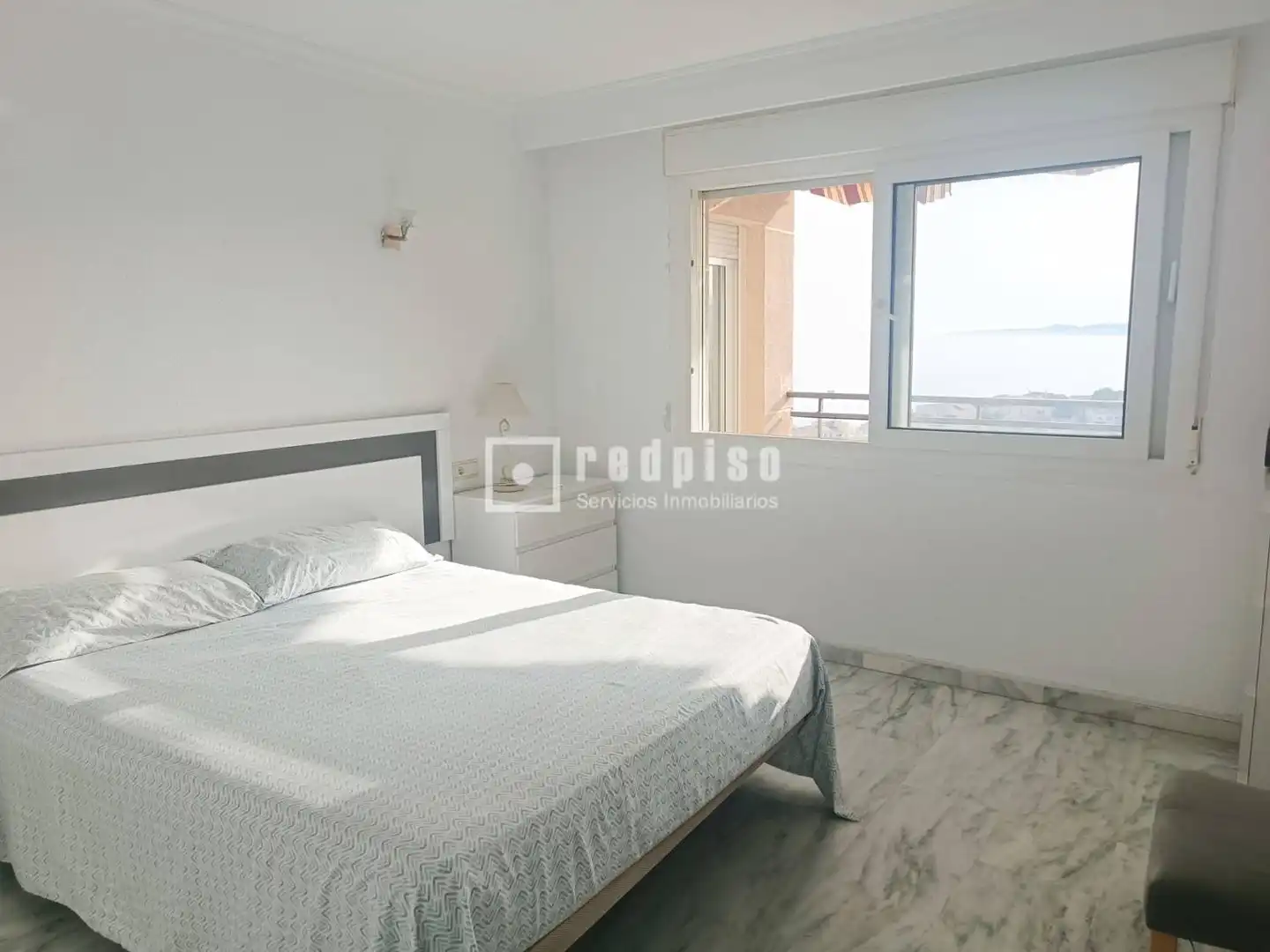 Bedroom of Flat for rent in Benalmádena  with Air Conditioner, Private garden and Terrace