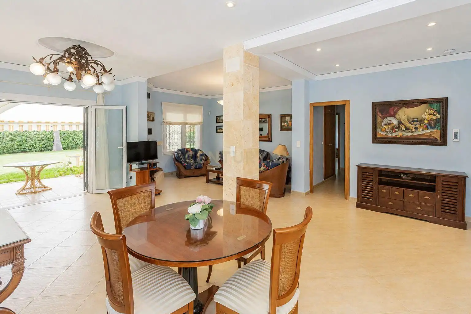 Dining room of Houses for sale in Dénia  with Air Conditioner, Private garden and Storage room