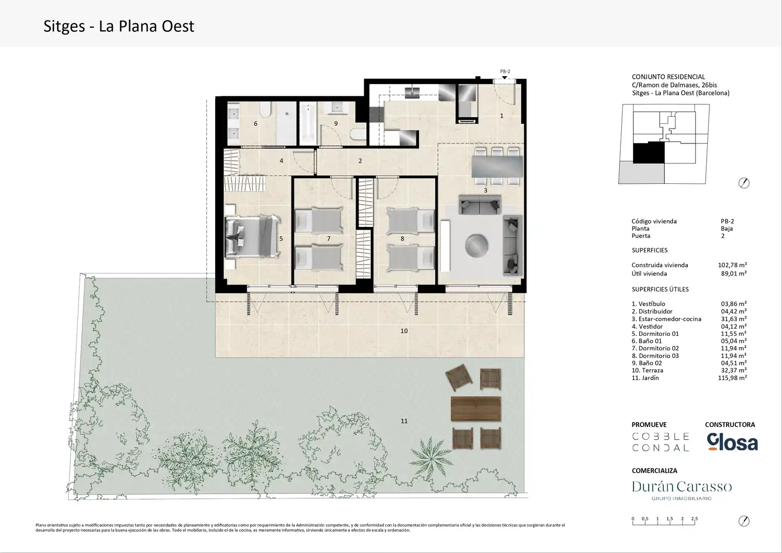 Piso con jardín en venta en Carrer Ramon de Dalmases, imagen 8