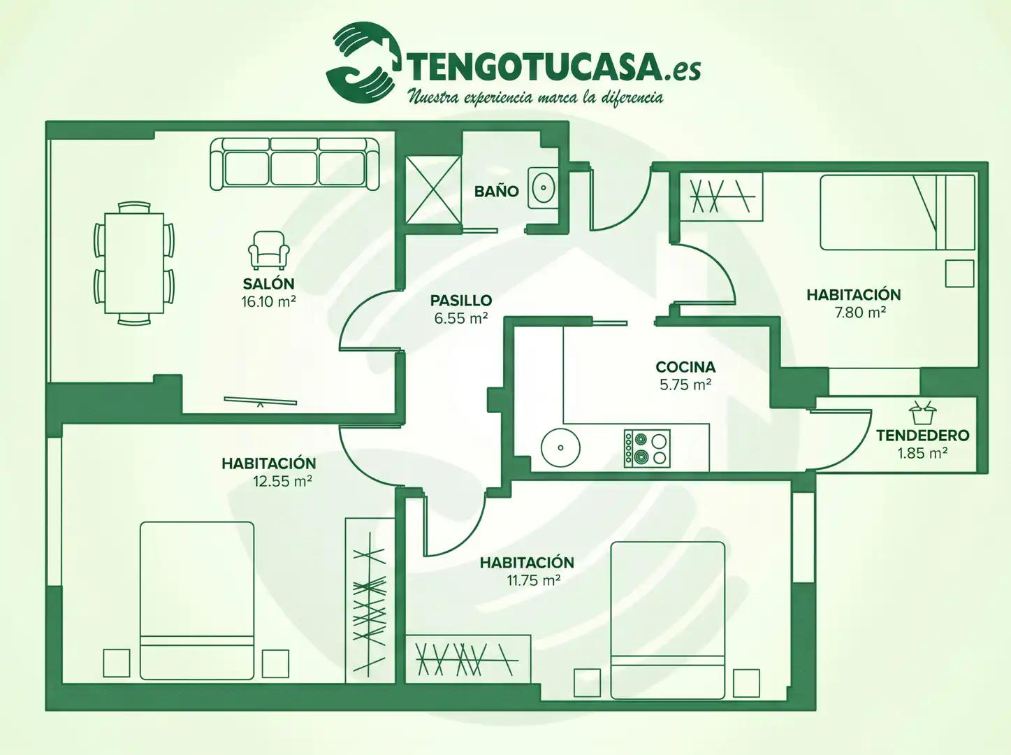 Piso en venta en Madrid con Aire acondicionado, Calefacción y Terraza