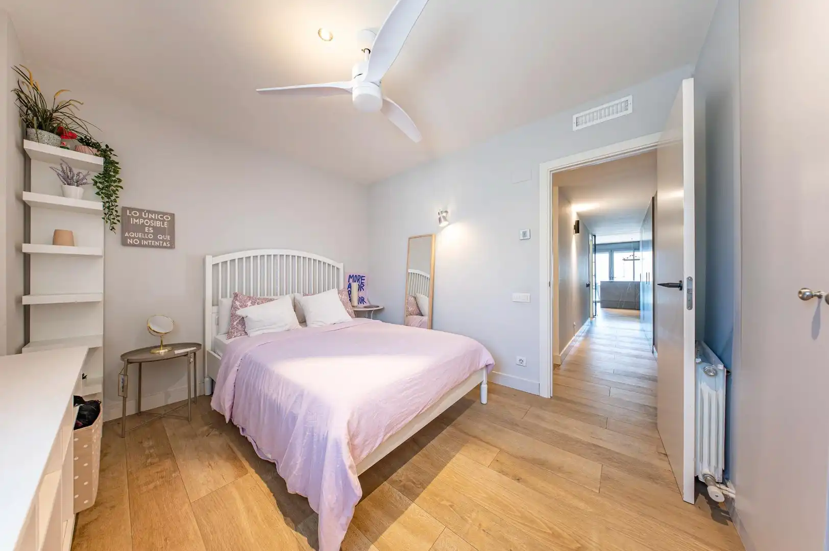 Bedroom of Attic for sale in Badalona  with Air Conditioner, Heating and Terrace