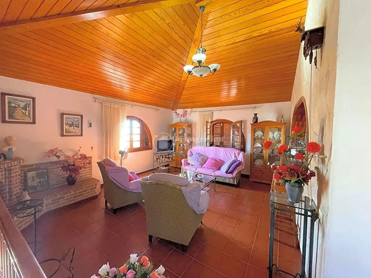 Sala de estar de Casa o chalet en venta en Arona con Jardín privado, Terraza y Piscina