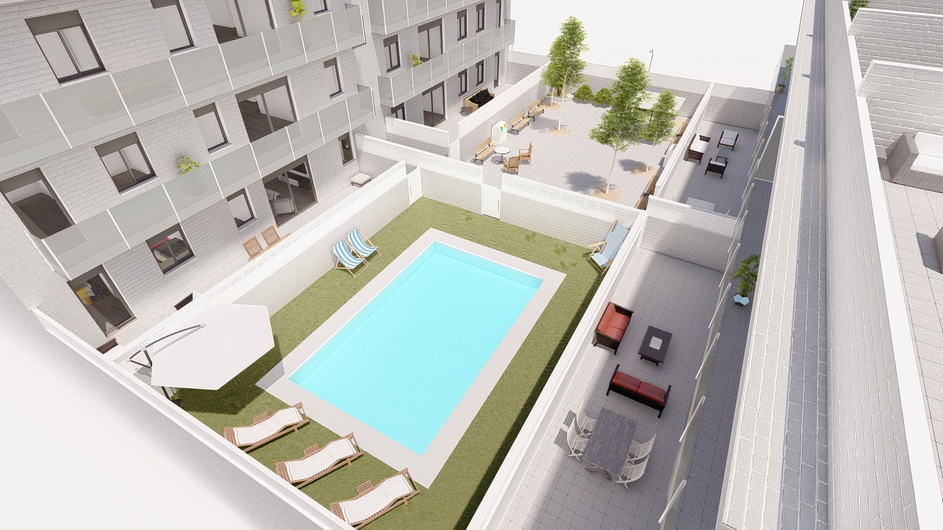 Swimming pool of Flat for sale in Montcada i Reixac  with Air Conditioner, Heating and Oven
