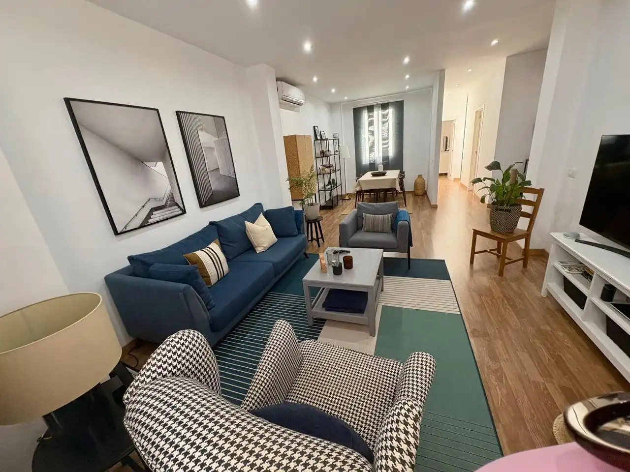 Living room of Flat for rent in Santa Cruz de Tenerife  with Air Conditioner and Furnished