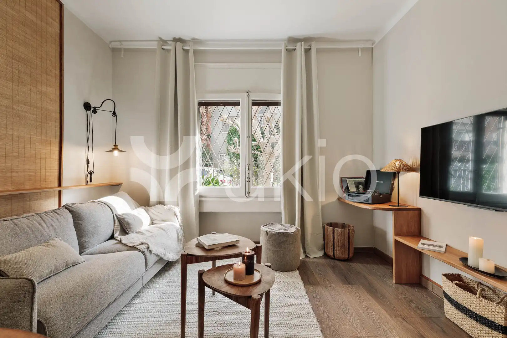 Sala d'estar de Apartament de lloguer en Barcelona amb Aire condicionat, Calefacció i Moblat