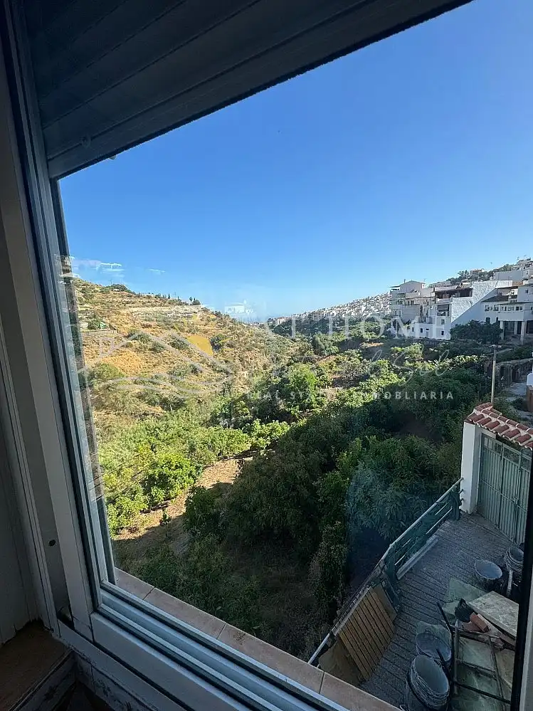 Außenansicht von Haus oder Chalet zur Miete in Torrox mit Ofen