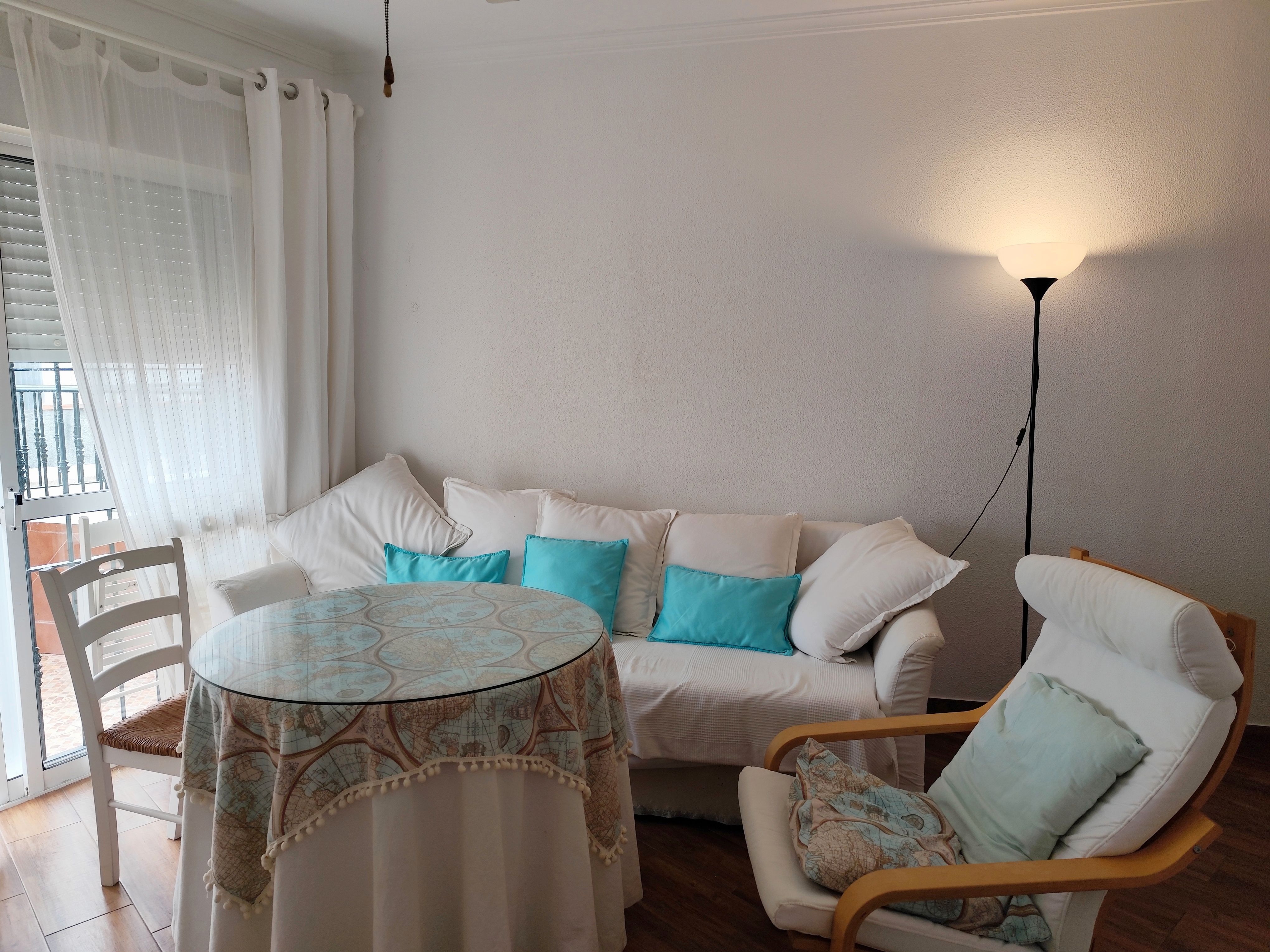 Living room of Apartment to rent in Chipiona  with Air Conditioner, Heating and Terrace