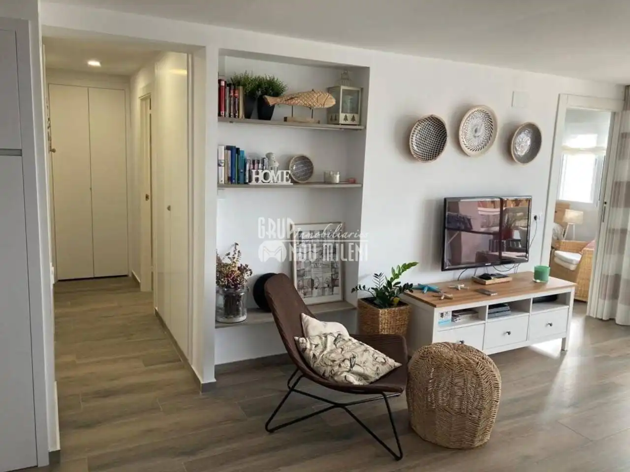 Sala de estar de Apartamento de alquiler en Valencia con Aire acondicionado, Terraza y Trastero