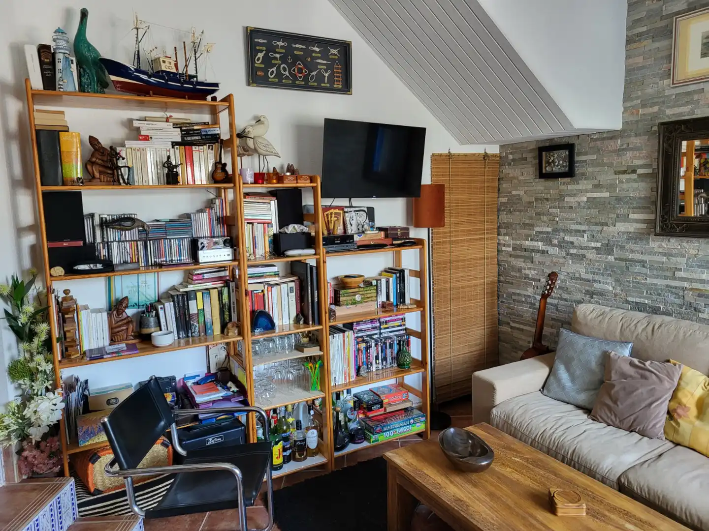 Living room of Duplexes for sale in Peñíscola / Peníscola  with Air Conditioner, Terrace and Furnished