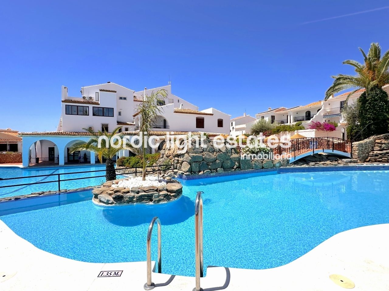 Exterior view of Flat for sale in Nerja  with Air Conditioner, Terrace and Swimming Pool