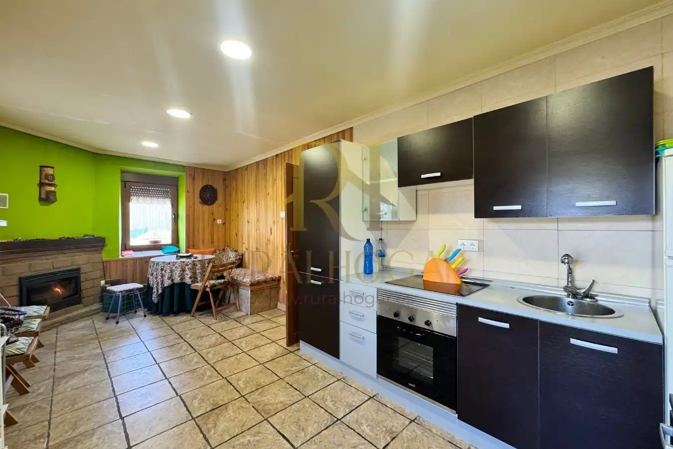 Cocina de Casa o chalet en venta en Gradefes con Calefacción, Parquet y Amueblado