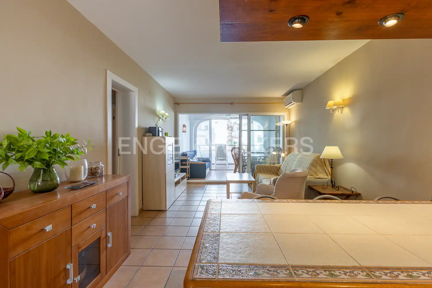 Living room of Flat for rent in Dénia  with Air Conditioner, Heating and Terrace