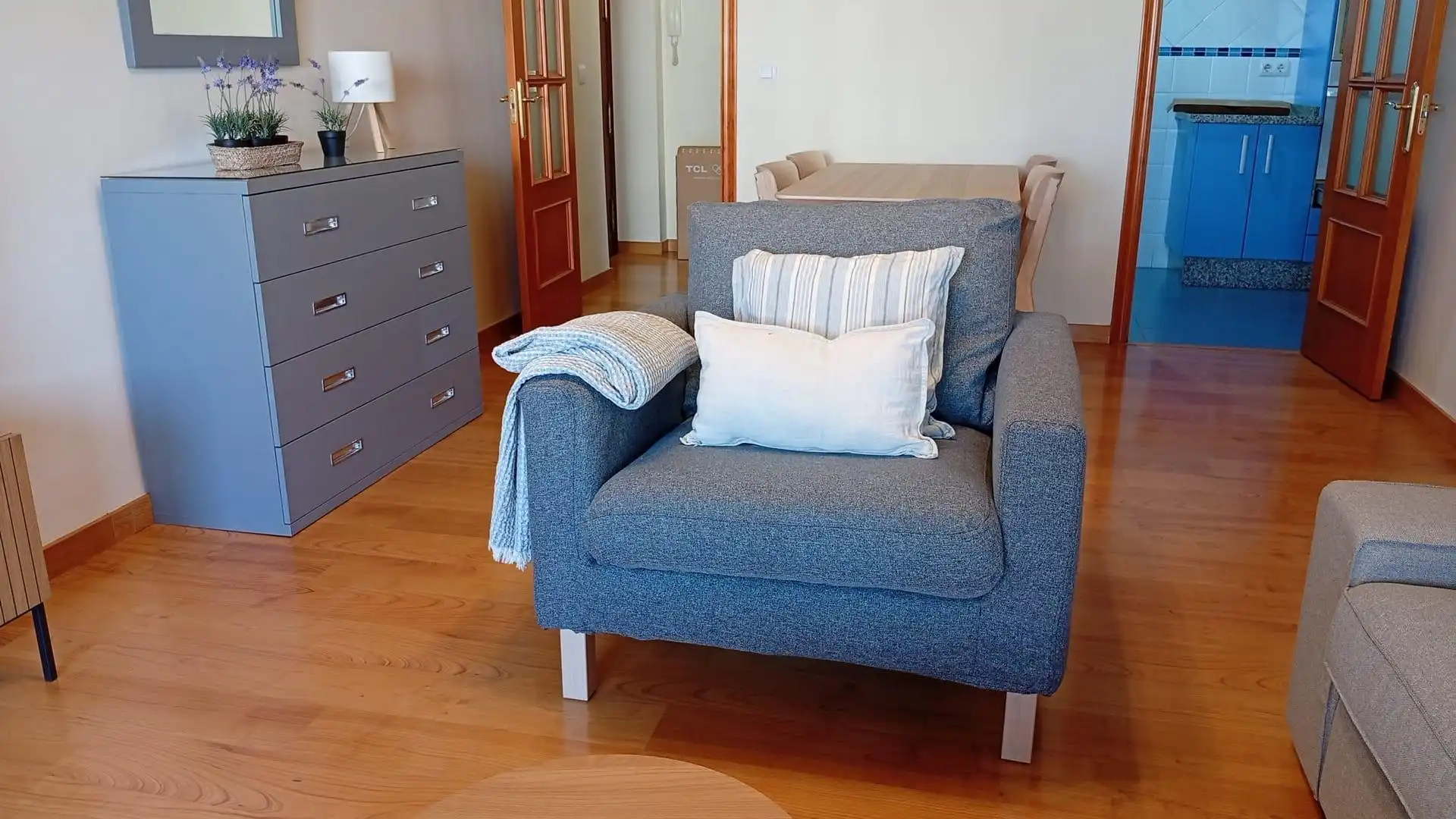 Wohnzimmer von Wohnung zur Miete in Sevilla mit Klimaanlage, Terrasse und Möbliert