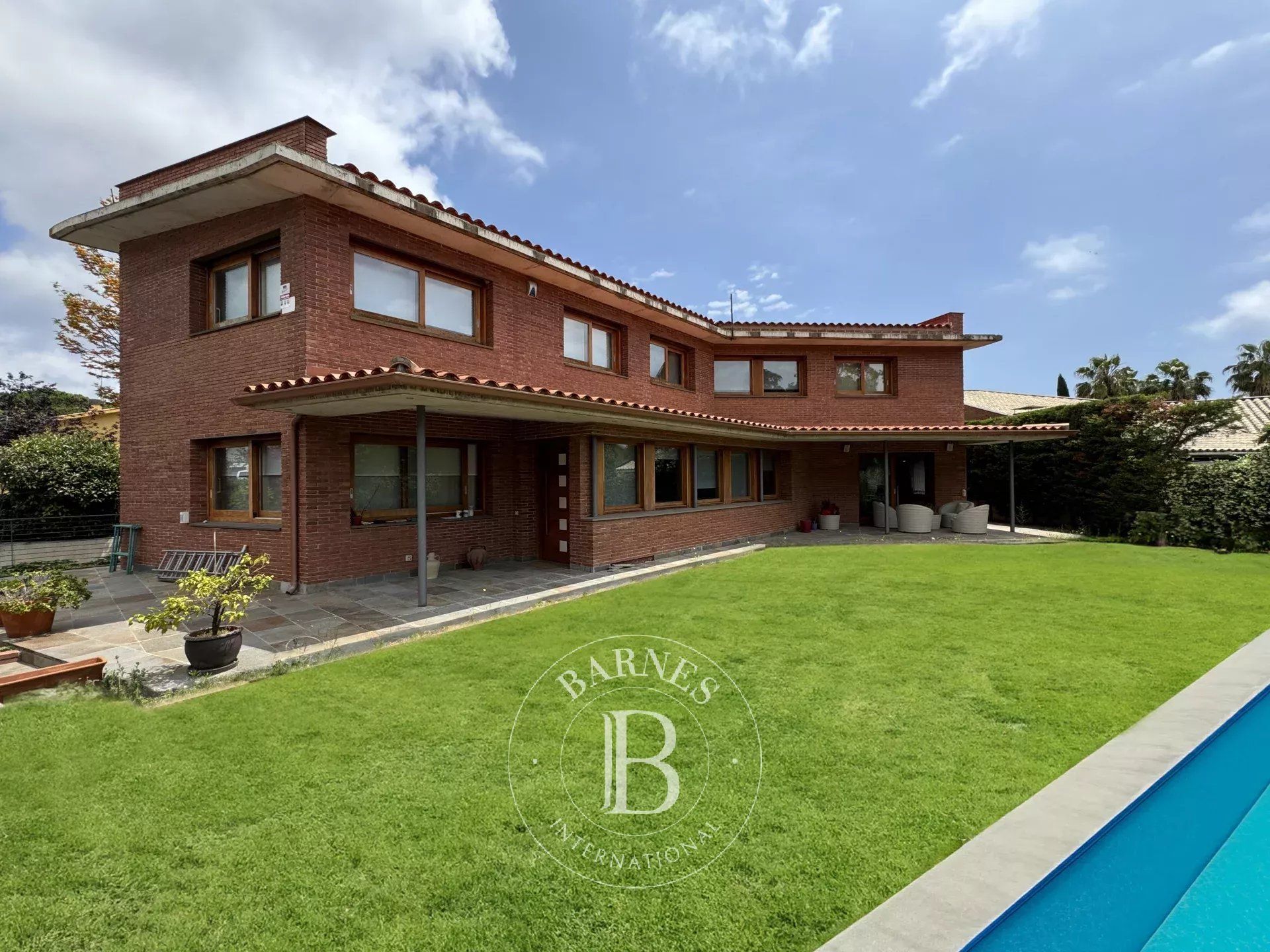 Exterior view of House or chalet for sale in Cabrera de Mar  with Air Conditioner, Heating and Private garden