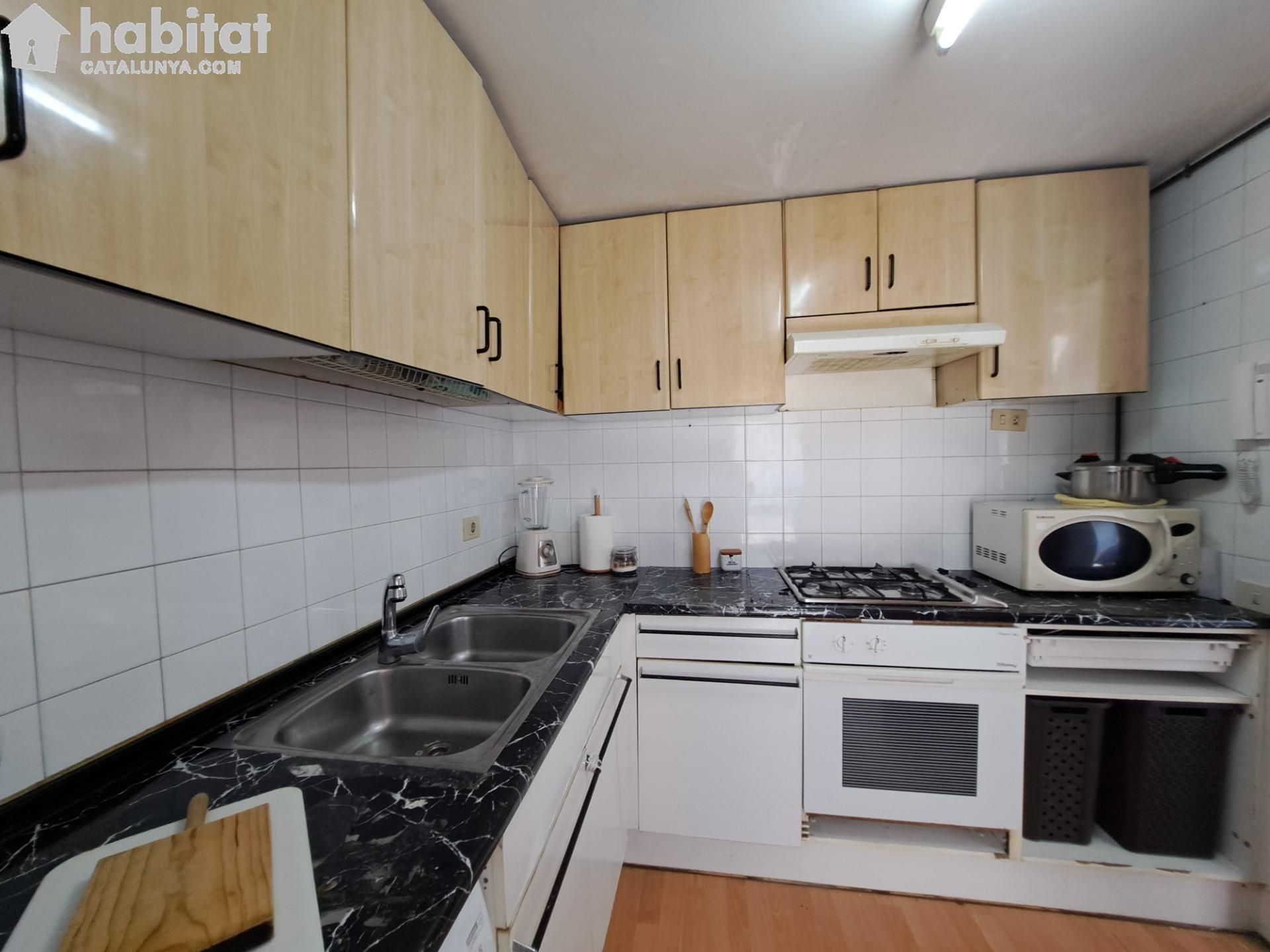 Kitchen of Flat for sale in Martorell  with Parquet flooring and Balcony