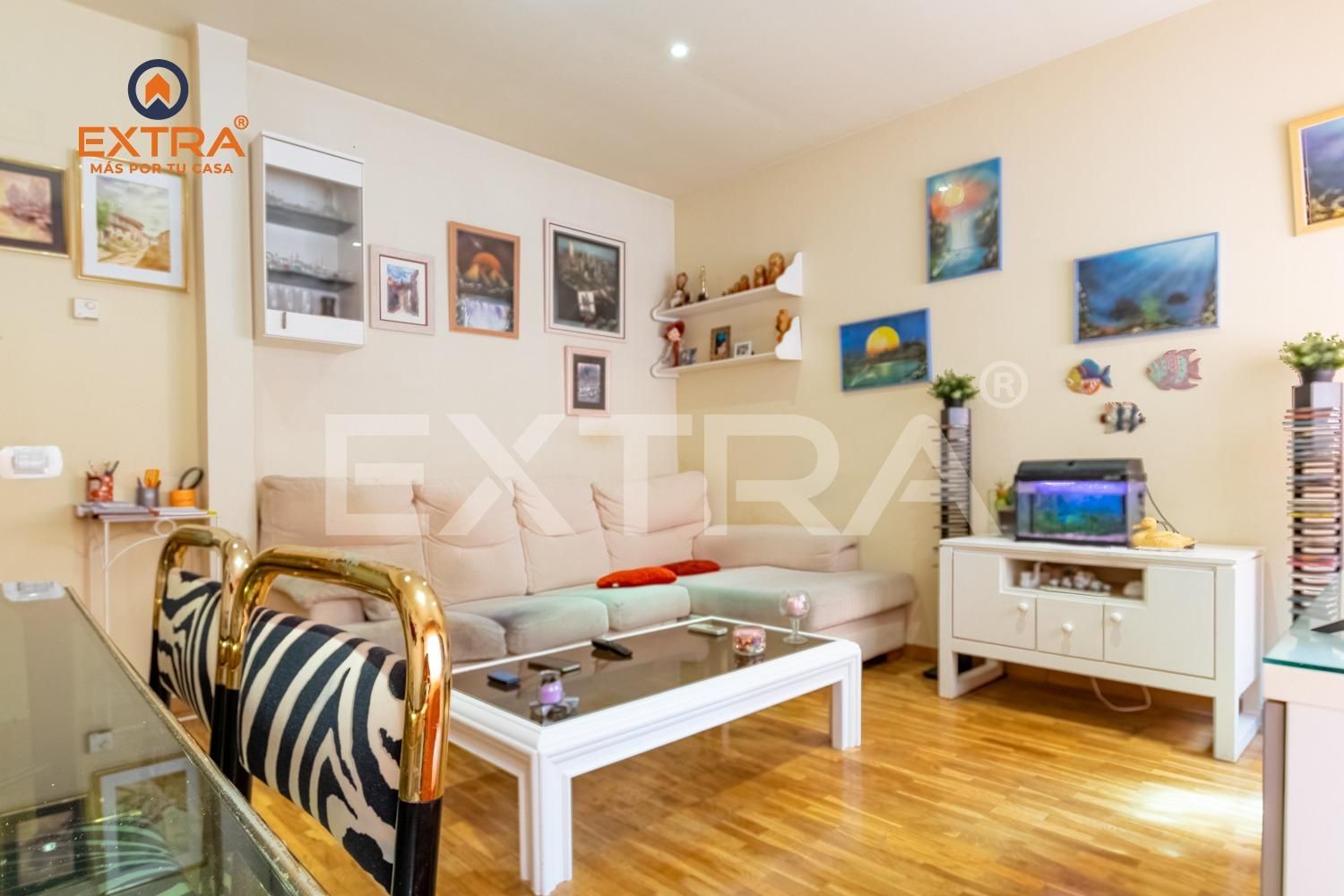 Sala d'estar de Dúplex en venda en  Madrid Capital amb Aire condicionat i Calefacció