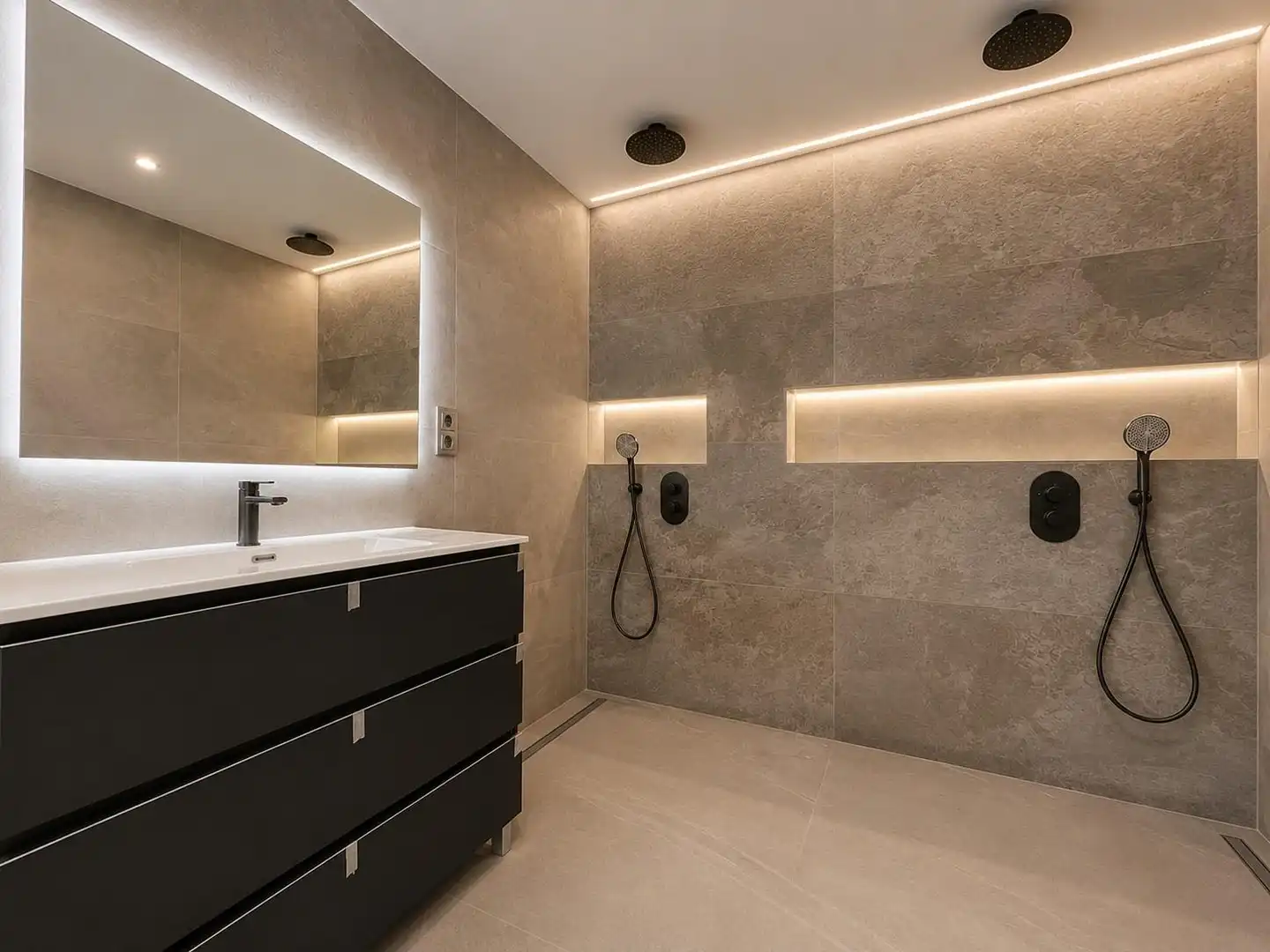 Badezimmer von Erdgeschoss zum Verkauf in Mollet del Vallès mit Klimaanlage, Heizung und Terrasse