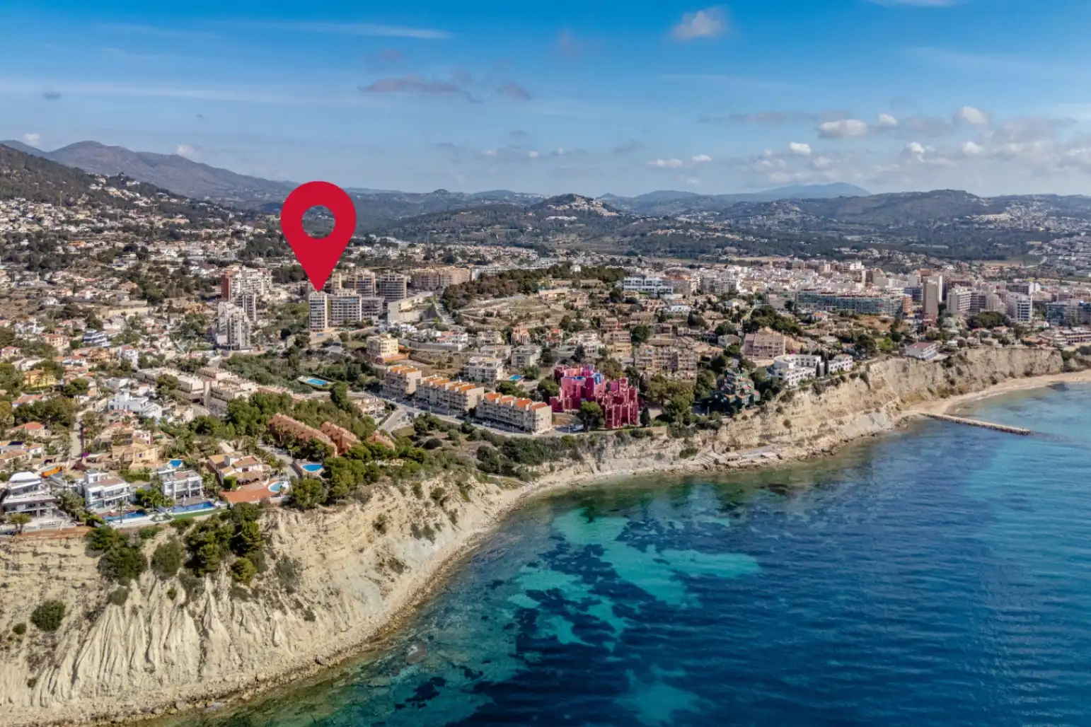Vista exterior de Apartamento en venta en Calpe / Calp con Terraza y Amueblado