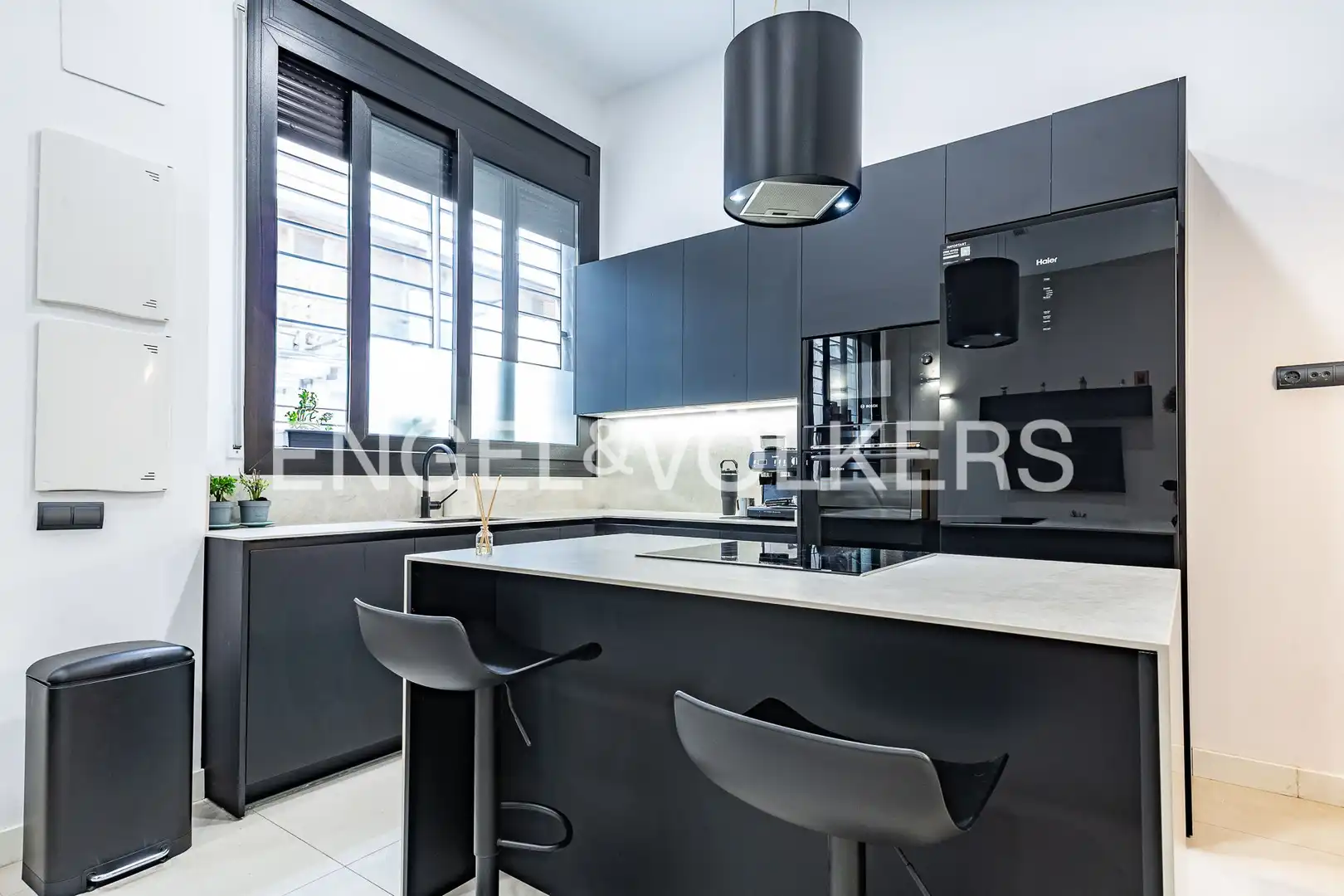 Cocina de Casa adosada en venta en Badalona con Aire acondicionado, Calefacción y Terraza