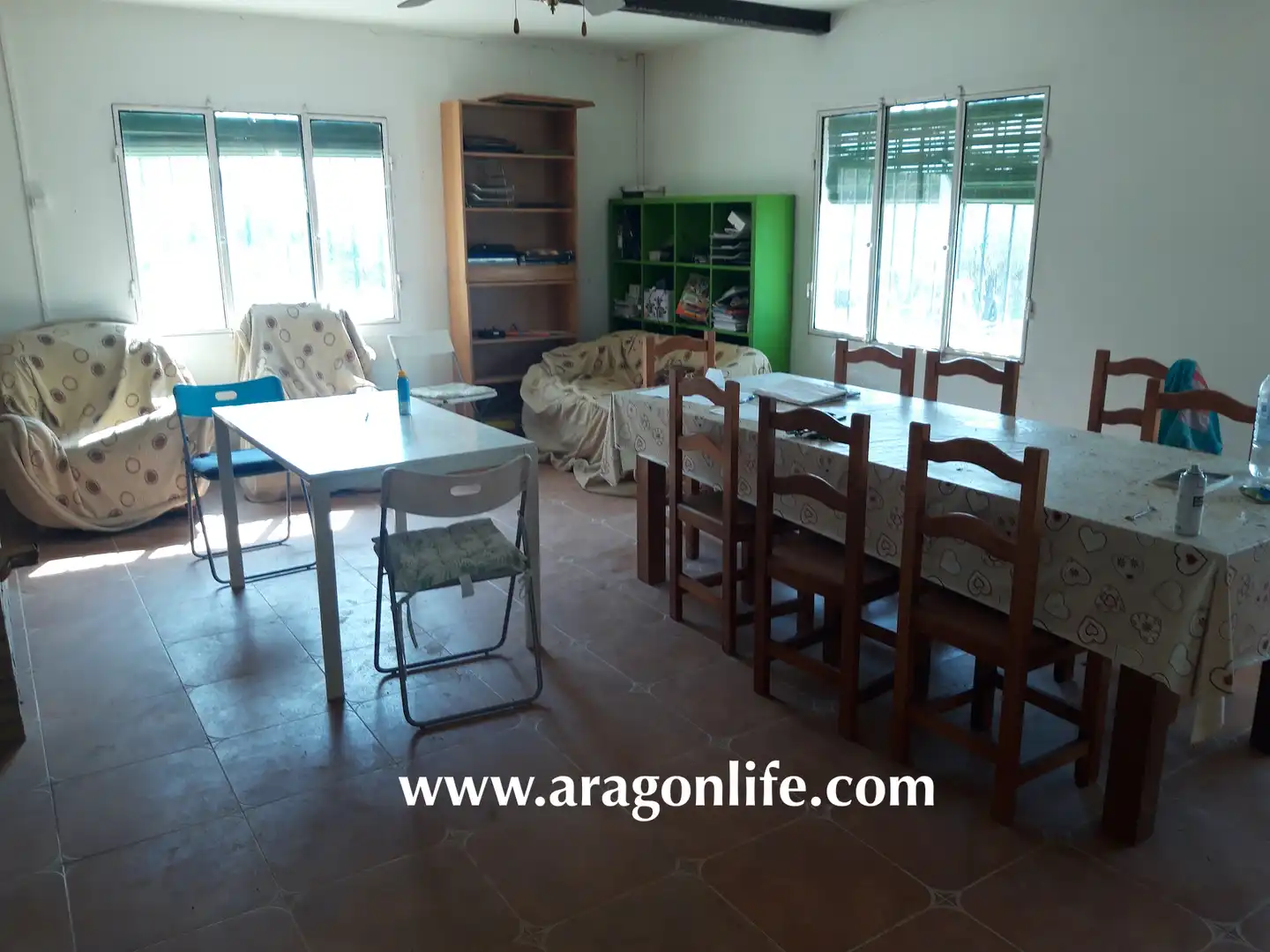 Comedor de Finca rústica en venta en Caspe con Amueblado