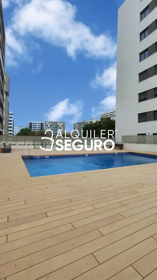 Piscina de Piso de alquiler en Valencia con Aire acondicionado, Calefacción y Terraza