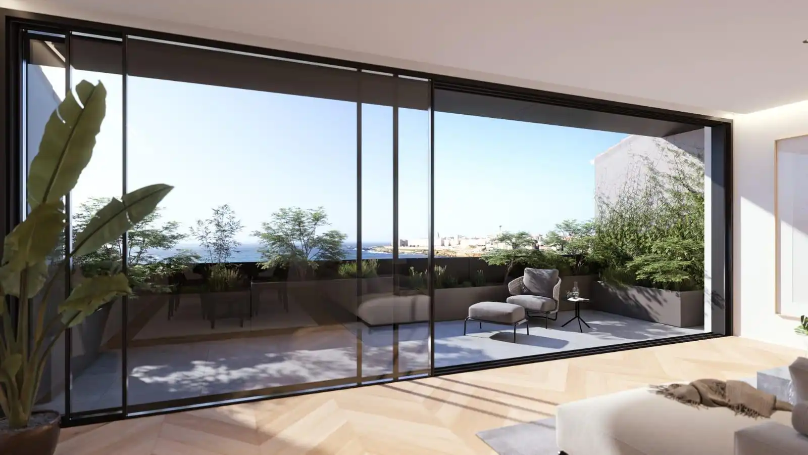 Terrace of Flat for sale in A Coruña Capital   with Heating and Storage room