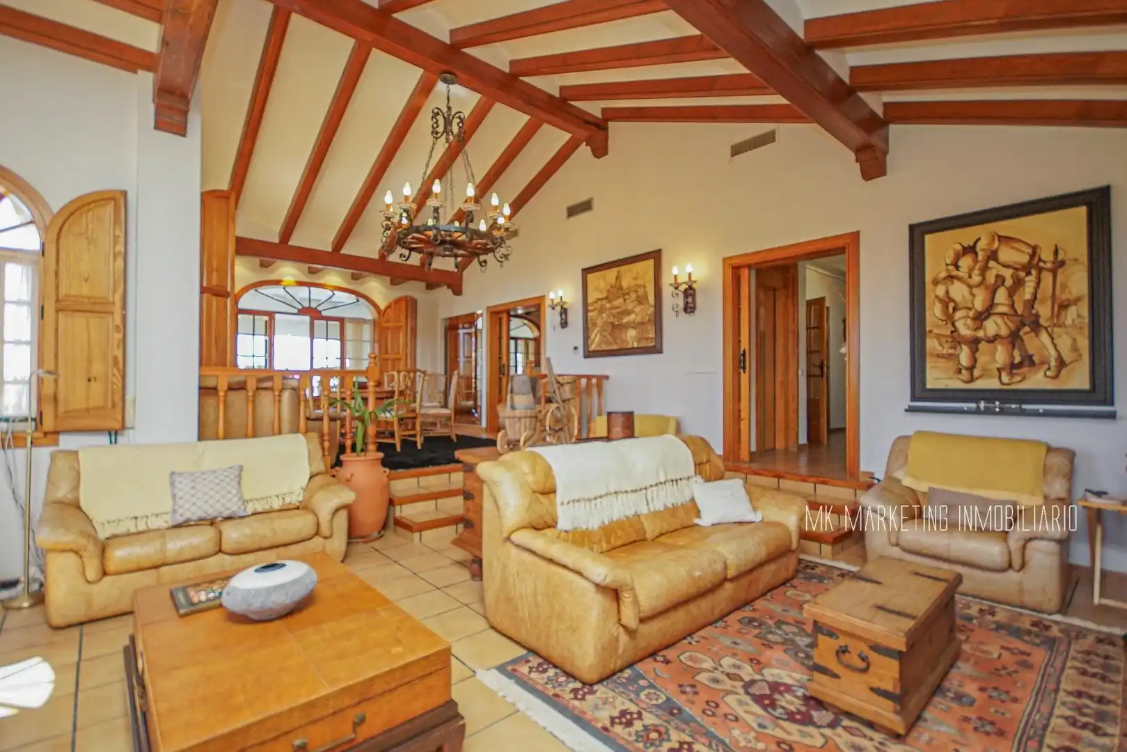 Sala de estar de Casa o chalet en venta en Mazarrón con Calefacción, Jardín privado y Terraza