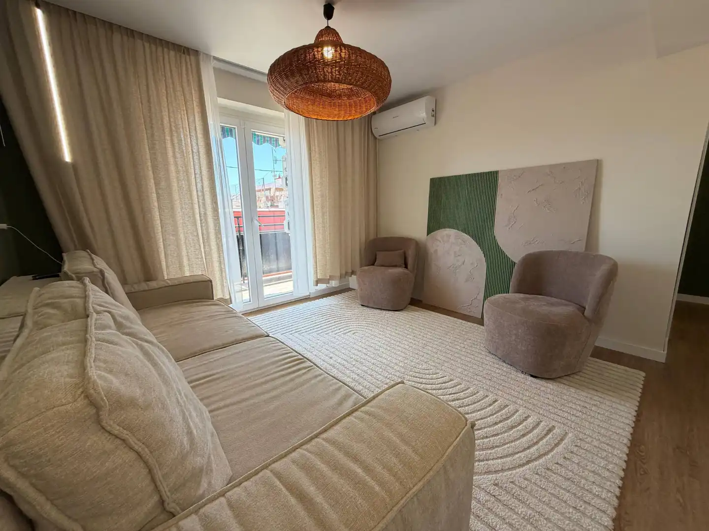 Sala de estar de Piso en venta en Gandia con Aire acondicionado, Amueblado y TV