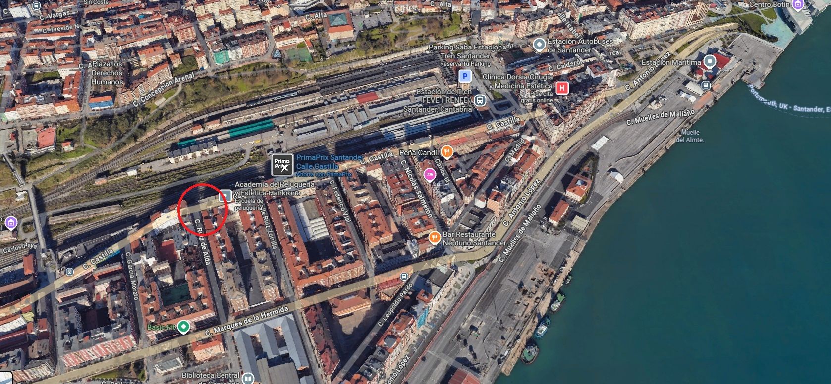 Vista exterior de Pis en venda en Santander amb Calefacció i Moblat