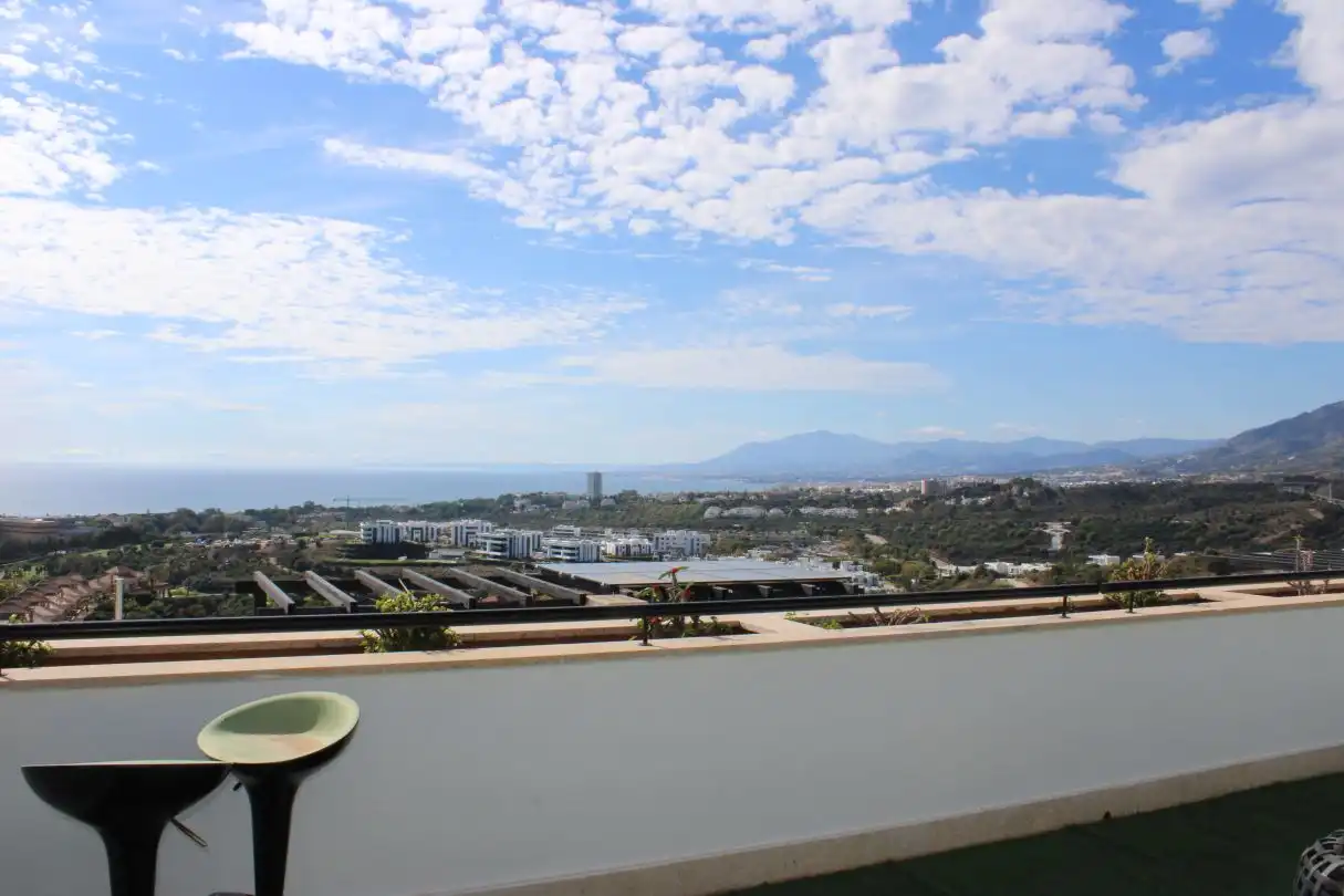 Terrassa de Casa adosada de lloguer en Marbella amb Aire condicionat, Calefacció i Jardí privat