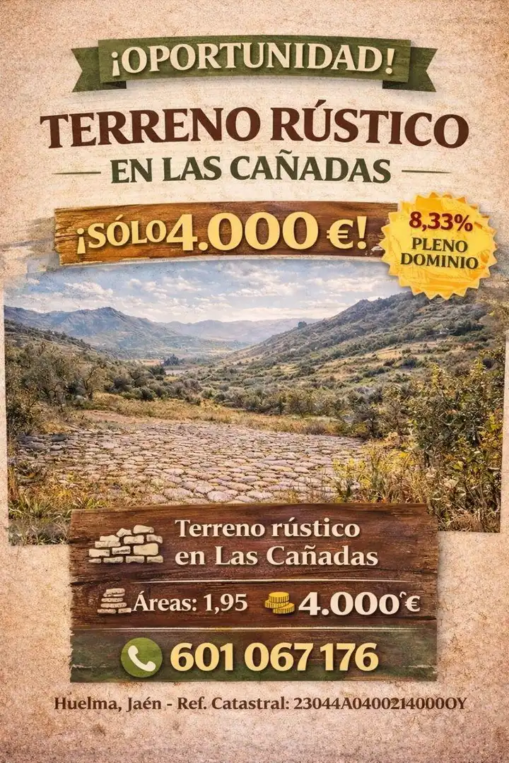 Terreno en venta en Huelma