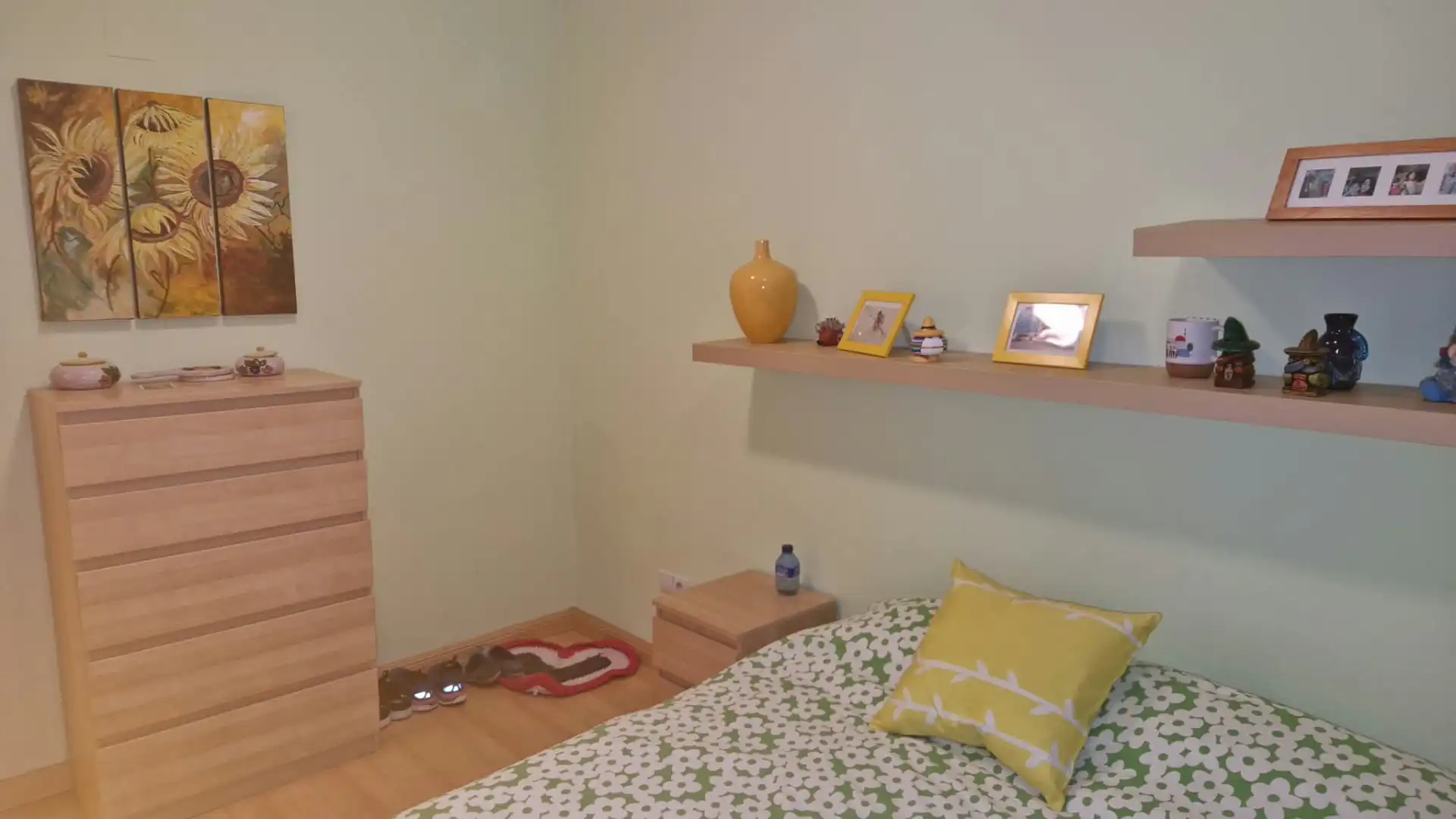 Schlafzimmer von Wohnung zur Miete in Zaragoza mit Heizung, Parkett und Terrasse