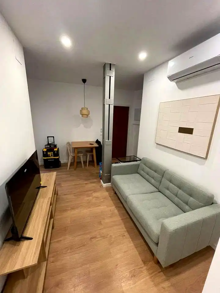 Sala d'estar de Apartament de lloguer en Madrid amb Aire condicionat, Calefacció i Terrassa