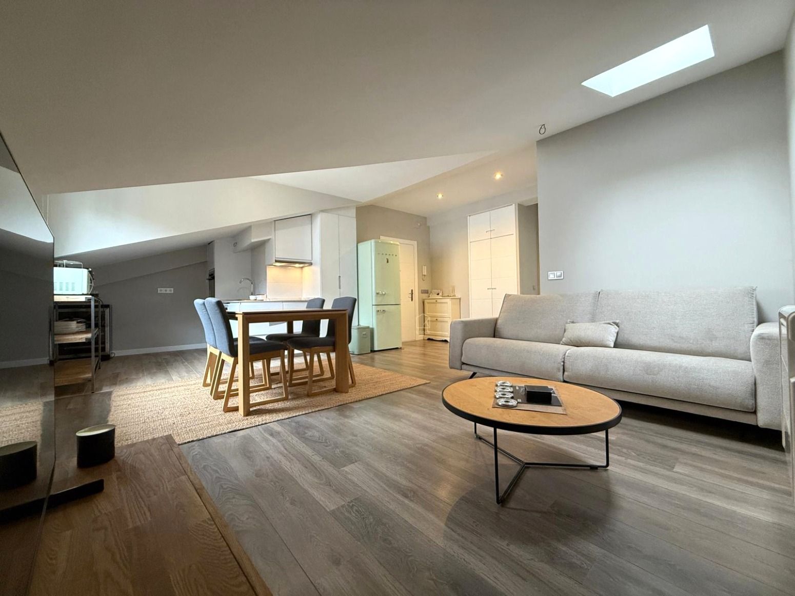 Living room of Attic for sale in Gijón   with Heating